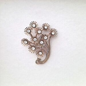 Vintage Whimsical Rhinestone Brooch